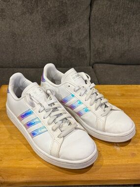 Adidas Grand Court Holographic Tennis Shoes Women Size 7